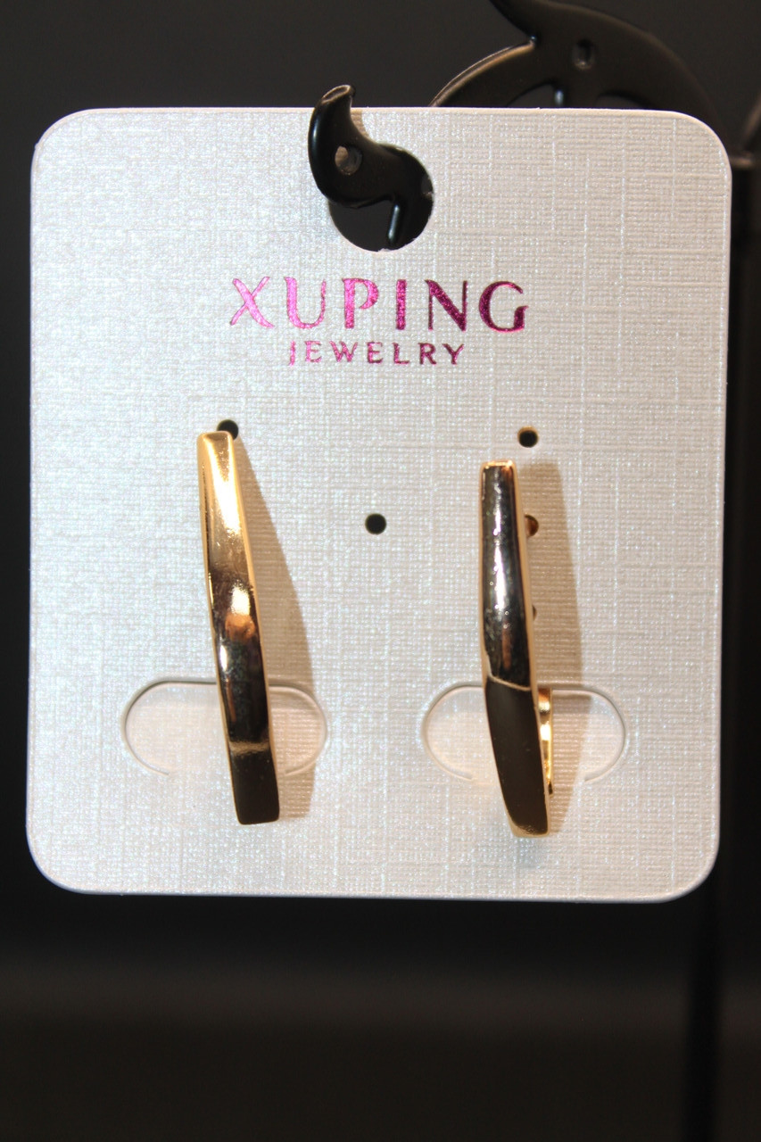 Вишукані Х'юпінг золотисті сережки Xuping медичне золото