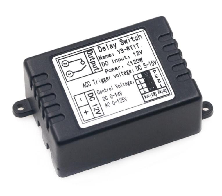 Реле затримки, модуль, тригер YS-RT1T 12В, 1-60с, 0-14В DC, 0-125В AC
