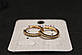 Модні Х'юпінг золоті сережки круглі з каменями Xuping медичне золото, фото 4