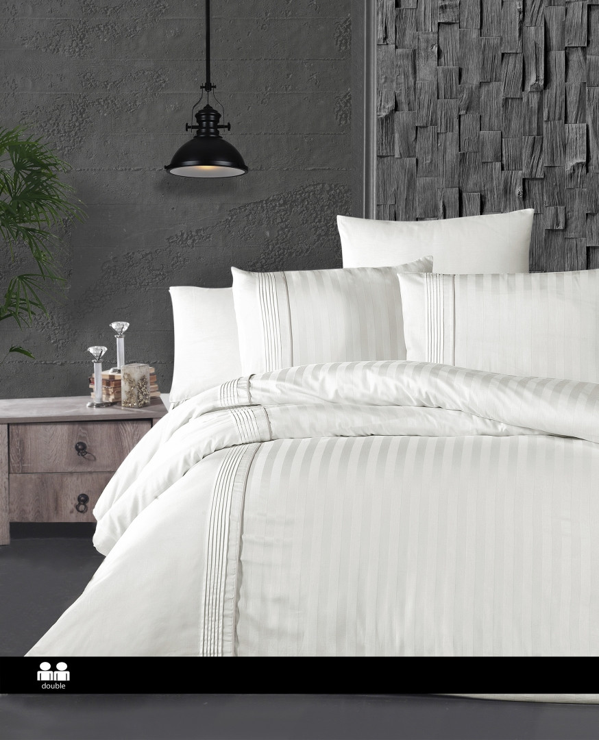 Постільна білизна First Choice Satin Deluxe Євро - Modalife White