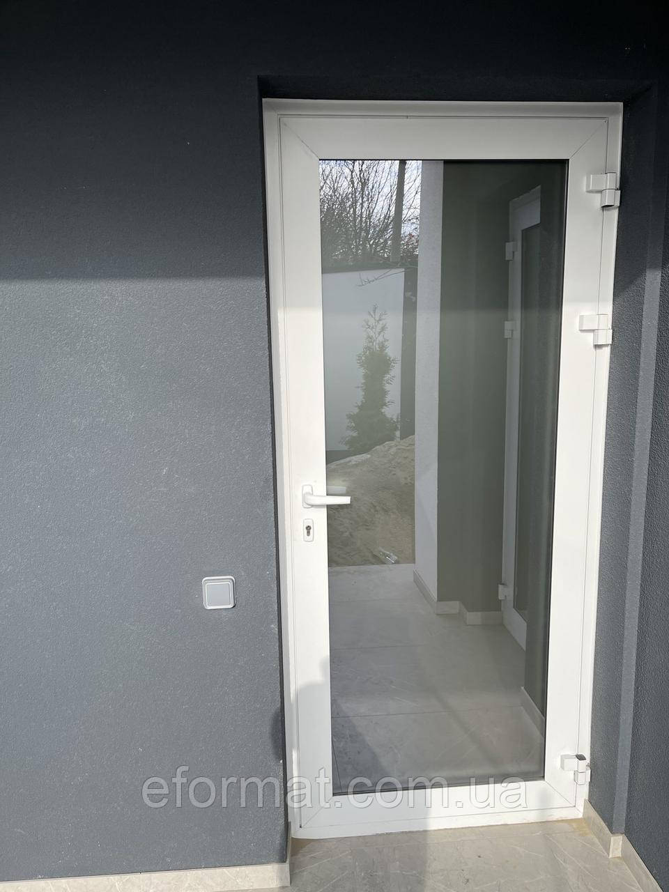Металопластикові вхідні двері, фото 1