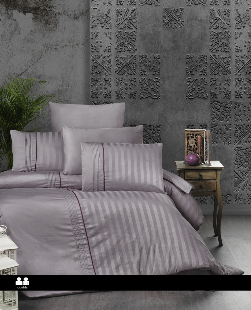 Постільна білизна First Choice Satin Deluxe Євро - Modalife Lavender