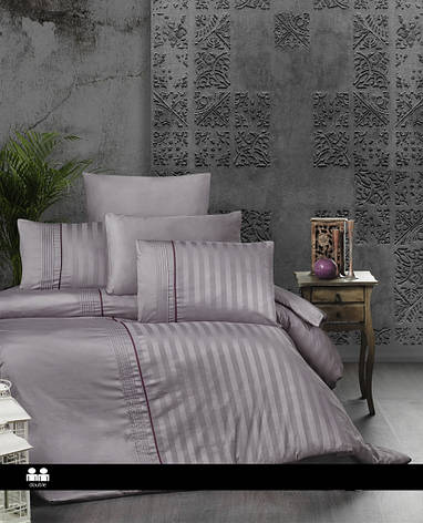 Постільна білизна First Choice Satin Deluxe Євро - Modalife Lavender, фото 1