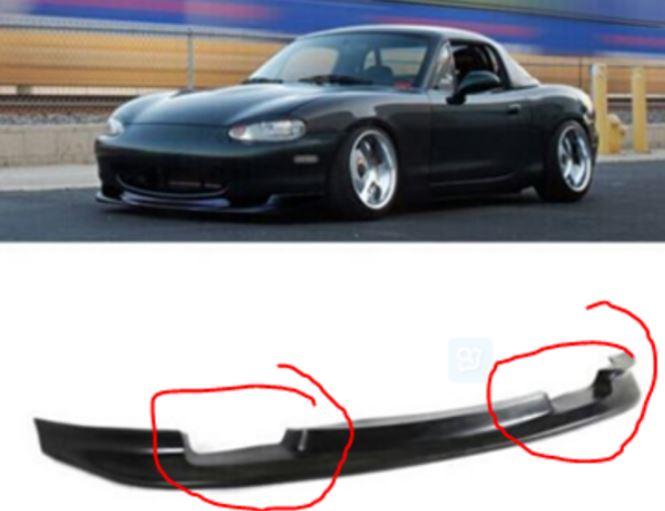 Повітрозабірники в бампер для Mazda Miata Mx5, фото 1