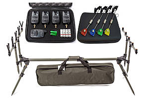 Комплект №5 ПІД ПІД Сигналізатор 4шт + Свінгер 4шт Feima Carp + чохол