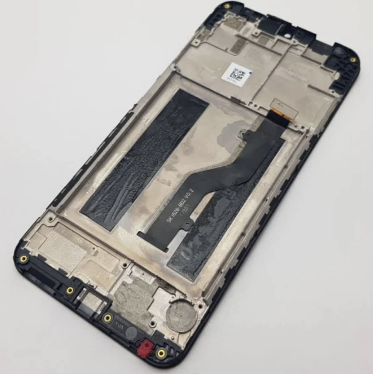 Дисплей (екран) для ZTE V10 Blade + тачскрін, чорний, оригінал (Китай) з передньою панеллю