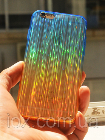 Силіконовий синій переливається чохол для Iphone 6/6s