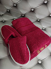 Набір для сауни Merzuka чоловічий 3 предмета бордовий