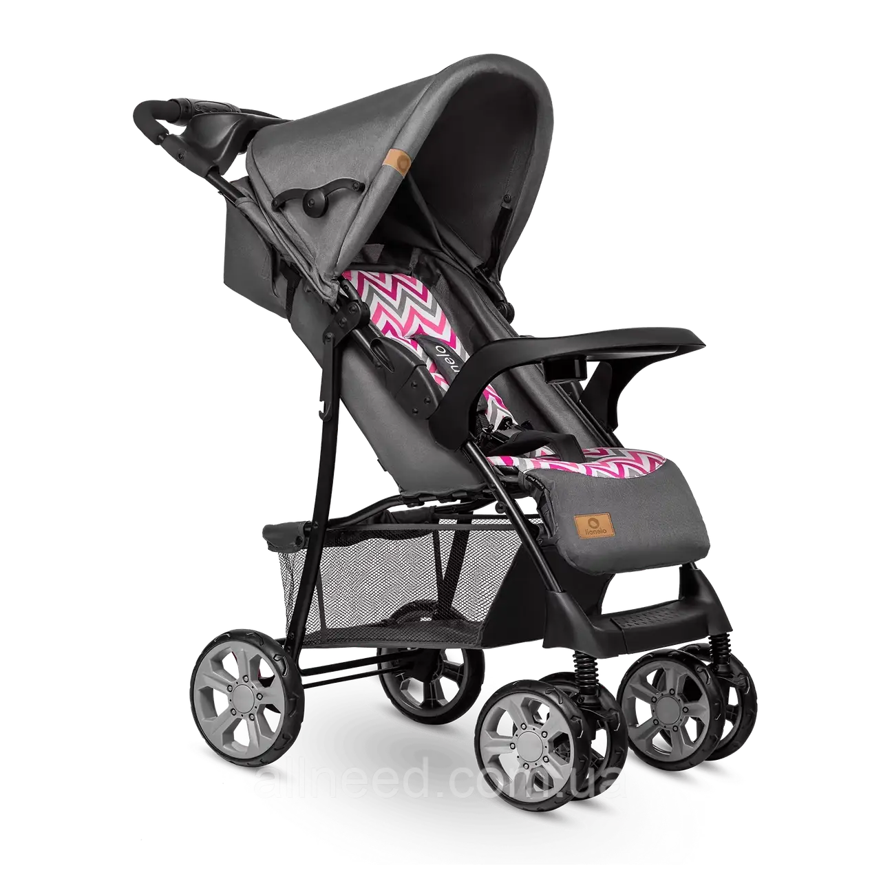 Прогулянкова коляска Lionelo EMMA PLUS PINK SCANDI