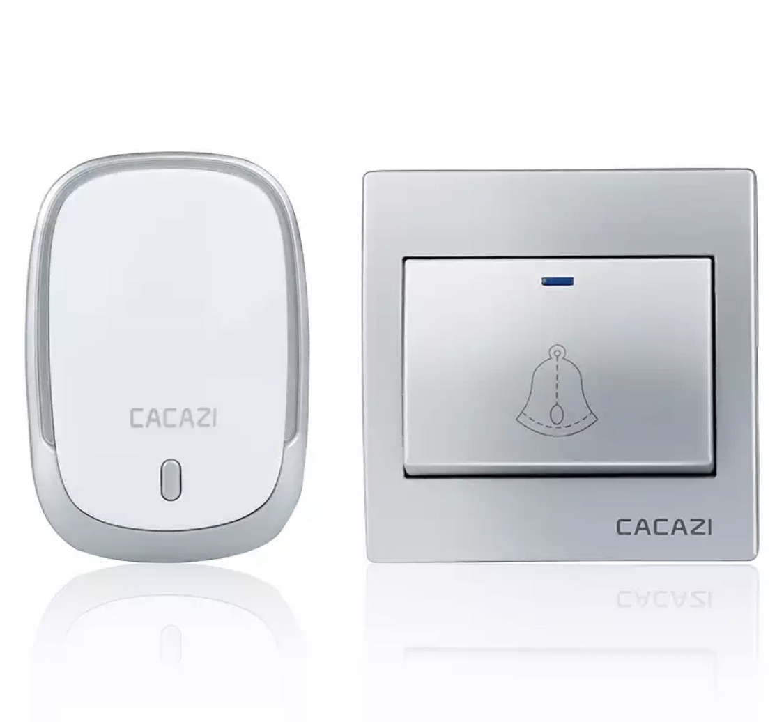 Бездротовий дверний дзвінок Cacazi H01 Silver