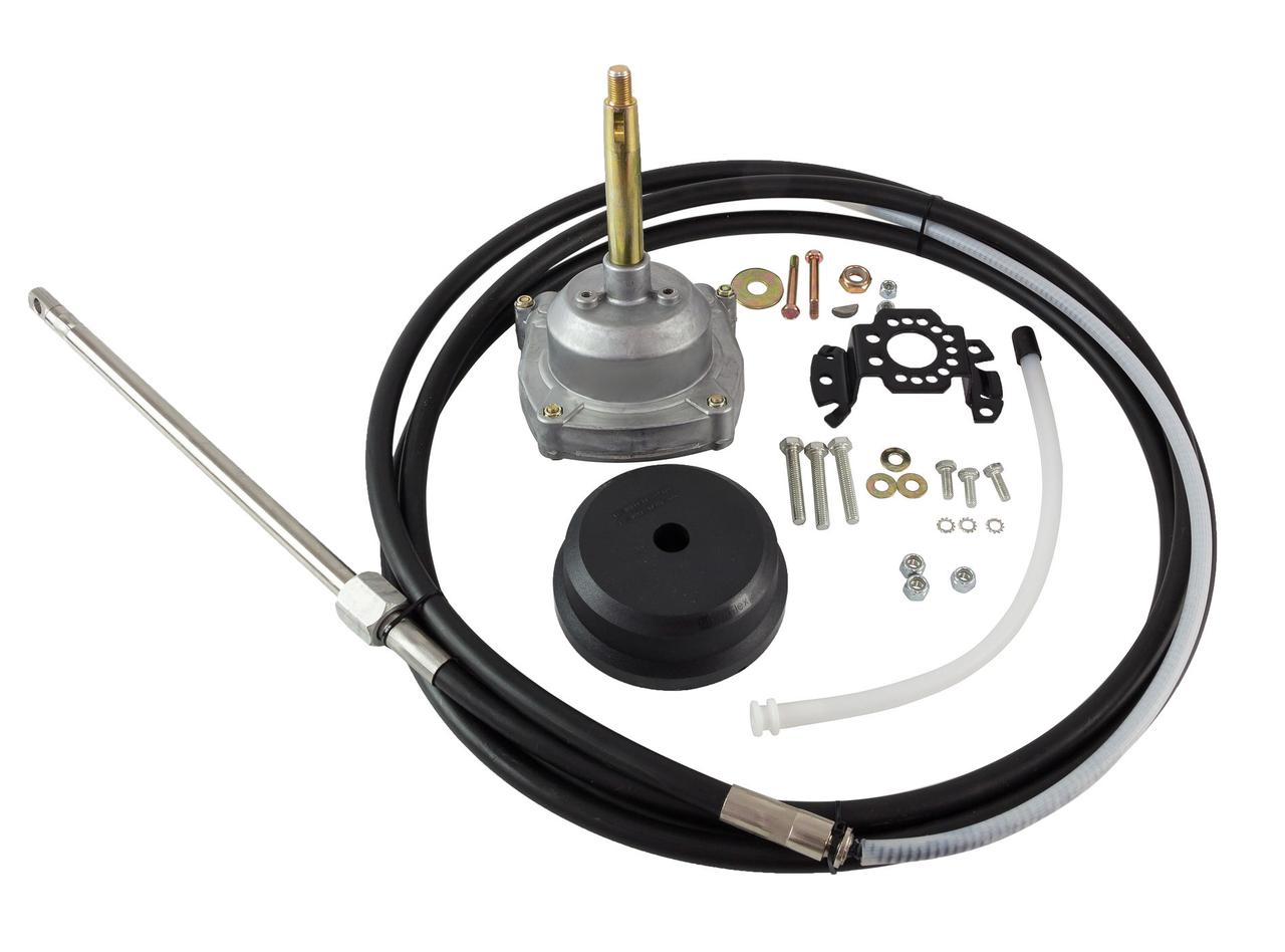 Рульовий редуктор з тросом для керування човном 13FT PRETECH, фото 1