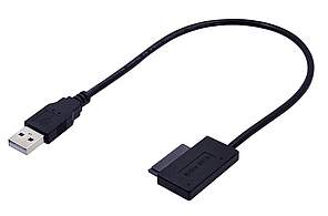USB кабель адаптер конвертер для mini SATA II 7+6 13Pin Slimline CD/DVD
