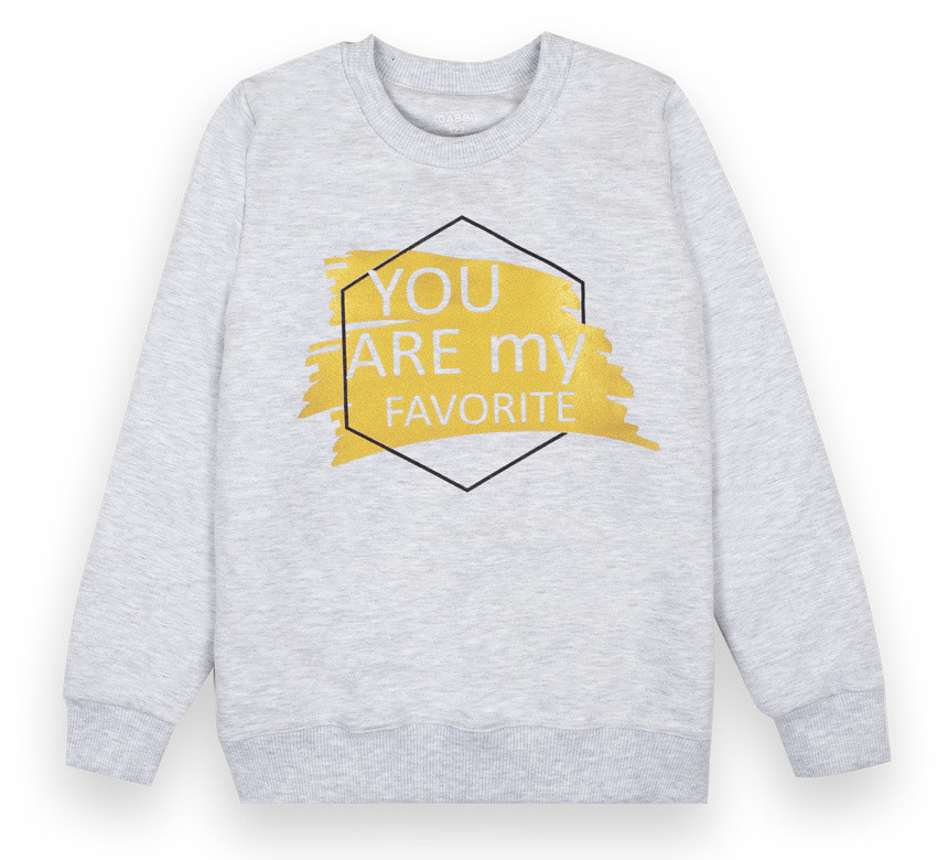 Светр дитячий для дівчинки GABBI DG-20-28-1 Сірий на зріст 128 (12443)