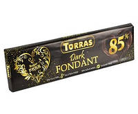 Шоколад черный без сахара Torras Dark Fondant 85% какао 300 г Испания