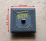 Дверцята чавунна сажетруска 130х130 печі, грубу, барбекю, печі, фото 2