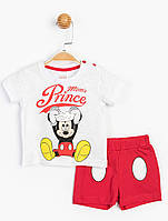 Костюм (футболка, шорты) «Mickey Mouse 12-18 мес, 80-86 см, бело-красный». Производитель - Disney (MC15597)