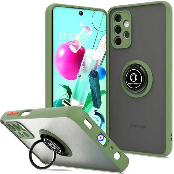 Чохол бампер GKK LikGus Magnetic Ring з підставкою для Samsung Galaxy A52 A52s 5G (2021) A526 Olive
