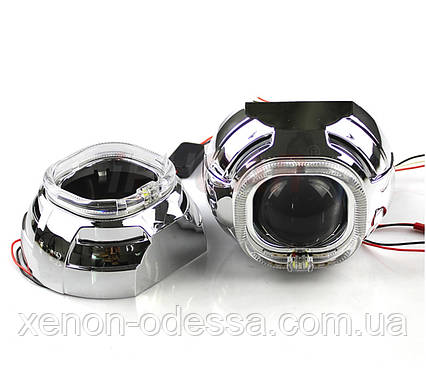 Маска для ксенонових лінз 3.0": Apollo G129S-CREE зі світлодіодними Ангельськими очима LED CREE, фото 1