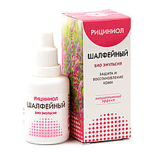 Рициніол Ш з олією шавлії 30 мл (опіки, рани, гайморит, герпес, вугрі, пародонтоз, укуси комах)