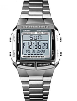 Прикольний жіночий годинник срібний, модний жіночий модний годинник із металевим ремінцем