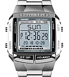 Прикольний жіночий годинник срібний, модний жіночий модний годинник із металевим ремінцем, фото 3