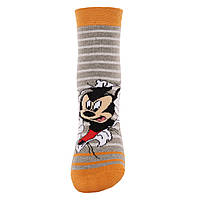 Носки махровые «Mickey Mouse, 27-30 размер (4-7 років), серо-оранжевый». Производитель - Disney (MC19022-3)