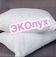 Подушка для сна эко-пух 40х60, антиаллергенная, со съемным хлопковым чехлом