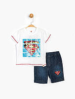 Костюм (футболка, шорты) «Superman DC Comics 3 года (98 см), бело-синий». Производитель - Cimpa (SM15644)