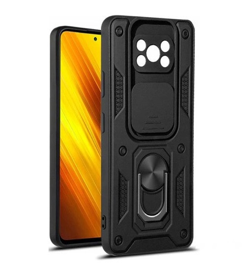 Чохол бампер Magnetic Ring для Xiaomi Poco X3 / X3 NFC / X3 Pro Black