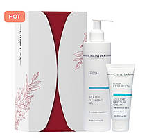 Подарунковий набір №6 "Очищення та зволоження для чутливої шкіри", 300 мл + 60 мл