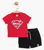 Костюм (футболка, шорты) «Superman 9-12 мес, 74-80 см, черно-красный». Производитель - Cimpa (SM15557)