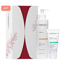 Подарунковий набір №5 "Очищення та зволоження для жирної та комбінованої шкіри", 300 мл + 60 мл