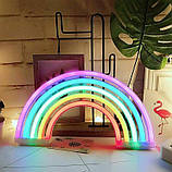 Настінний неоновий світильник нічник Веселка, фото 3