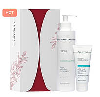 Подарунковий набір №4 "Очищення та зволоження для всіх типів шкіри", 300 мл + 60 мл