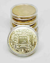 Монета сувенірна Biscoin, колір: золото, фото 3