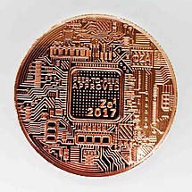 Монета сувенірна Bittoin, колір: мідь, фото 3