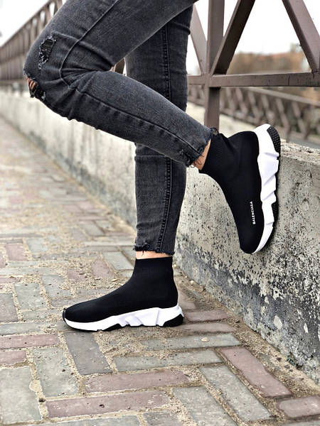 Speed trainers balenciaga black outlet