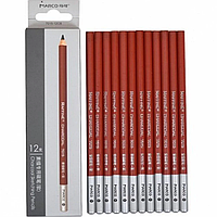 Набір вугільних олівців Raffine набір 12 шт. чорні, круглі, кедр, незаточен.