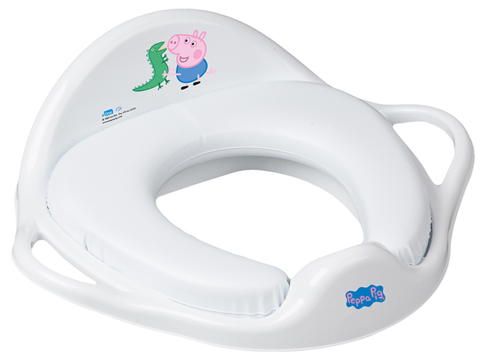 Накладка на унітаз Tega Peppa Pig PP-020 Soft м'яка 103-N white-blue, фото 1