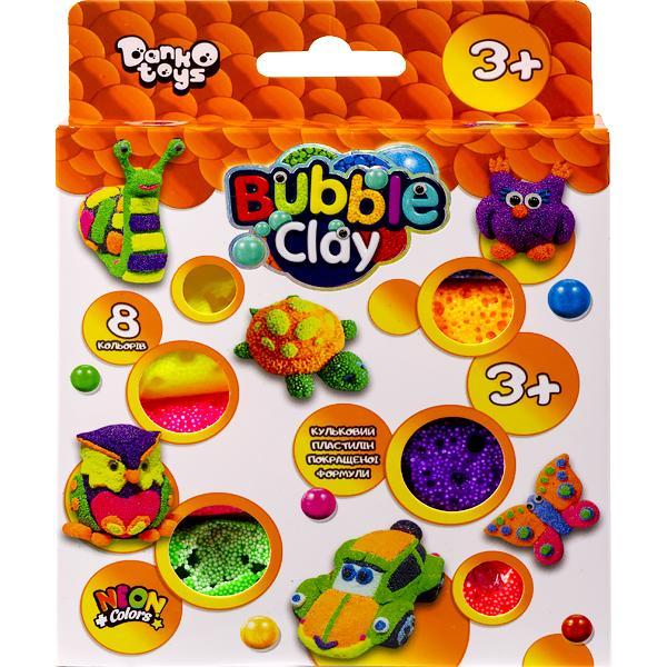 Набір для творчості Bubble Clay 8кол Danko Toys арт.BBC-04-01U, фото 1