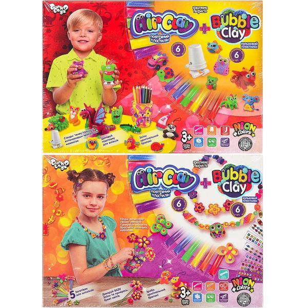 Набір пластиліну Air Clay + Bubble Clay Danko Toys арт.ARBB-01-01U, фото 1
