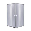 Душова кабіна Lidz Wawel SC90x90.SAT.LOW.GR, скло тон. 4 мм + Lidz Душовий піддон KAPIELKA ST90x90х14, фото 4