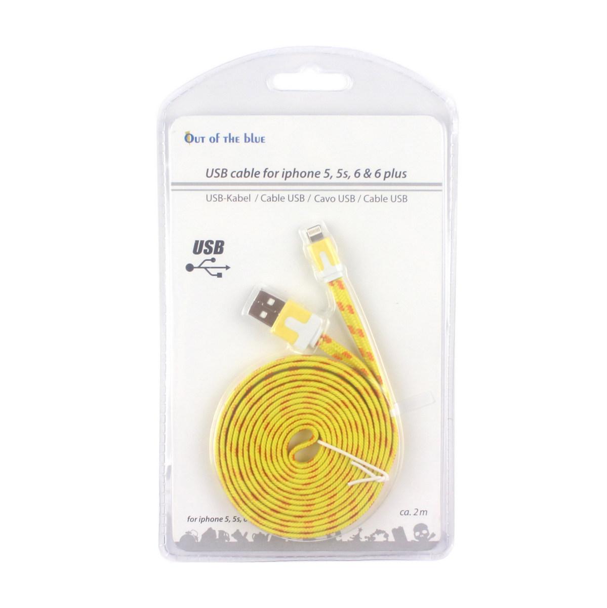 Кабель USB Apple lightning для Iphone, IPad, жовтий