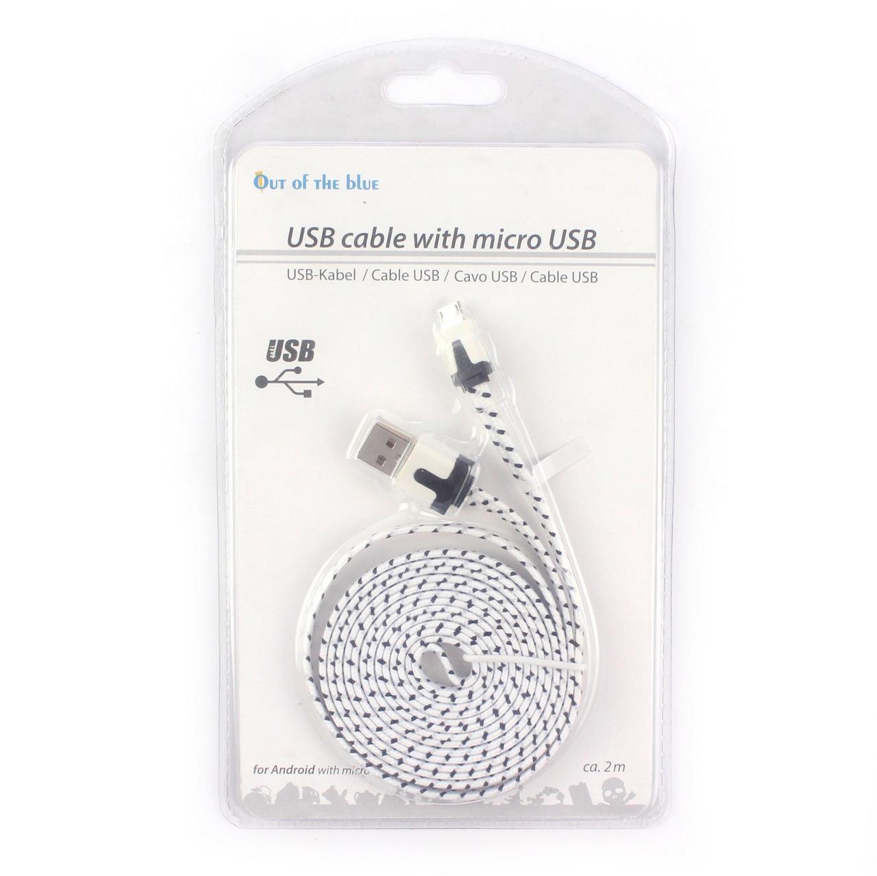 Кабель для Android-пристроїв, micro USB, білий, фото 1