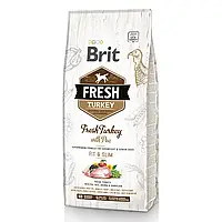 Сухий корм для собак Brit Fresh Turkey Pea Adult зі зниженою активністю, надлишковою вагою 12 кг (170995)
