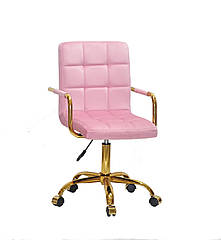 Крісло Augusto Arm GD-Office з підлокітниками, фрез В-1025 велюр на золотистої хрестовині c колесами