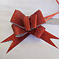 Бантик для прикраси подарунків червоний 1 шт., фото 3