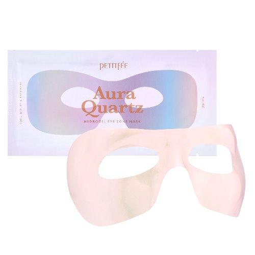 Гідрогелева маска для області навколо очей PETITFEE Aura Quartz Hydrogel Eye Zone Mask Iridescent Lavender 9g