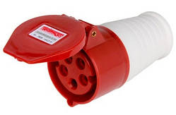 Силова розетка переносна 5п., 380В, 16А