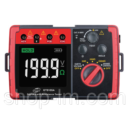 Вимірювач опору заземлення Benetech GT5105A